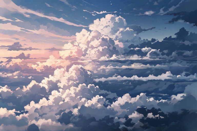 空・雲・青空のイラスト素材｜商用利用可