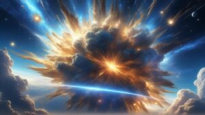 宇宙爆発・星雲爆発・天体衝撃波のイラスト素材｜商用利用可