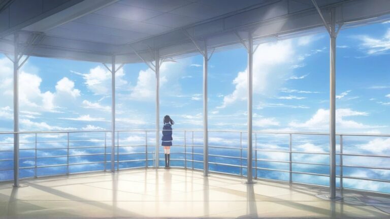 アニメ・展望台・空のイラスト素材｜商用利用可