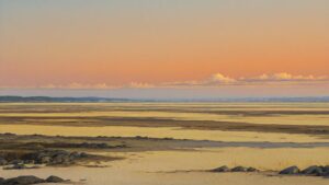 空・水面・砂浜のイラスト素材｜商用利用可