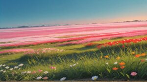 花畑・草原・花のイラスト素材｜商用利用可