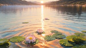 湖・蓮・日光のイラスト素材｜商用利用可