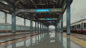 駅・プラットフォーム・鉄道のイラスト素材｜商用利用可
