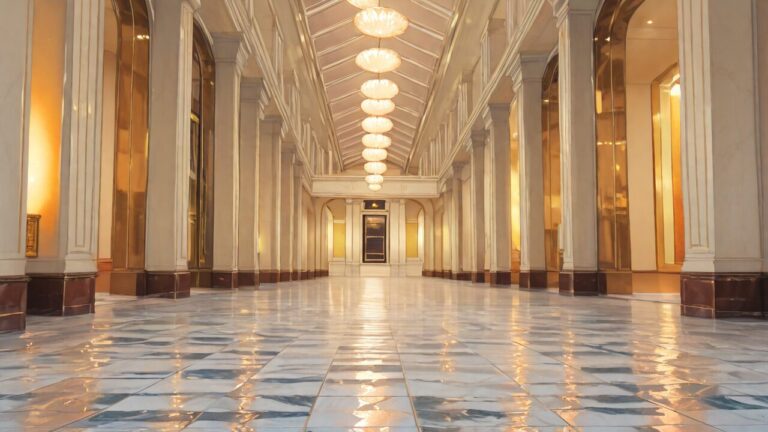 廊下・柱・天井のイラスト素材｜商用利用可