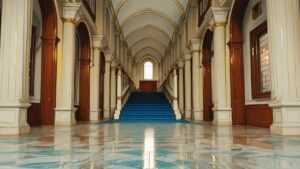 廊下・階段・柱のイラスト素材｜商用利用可