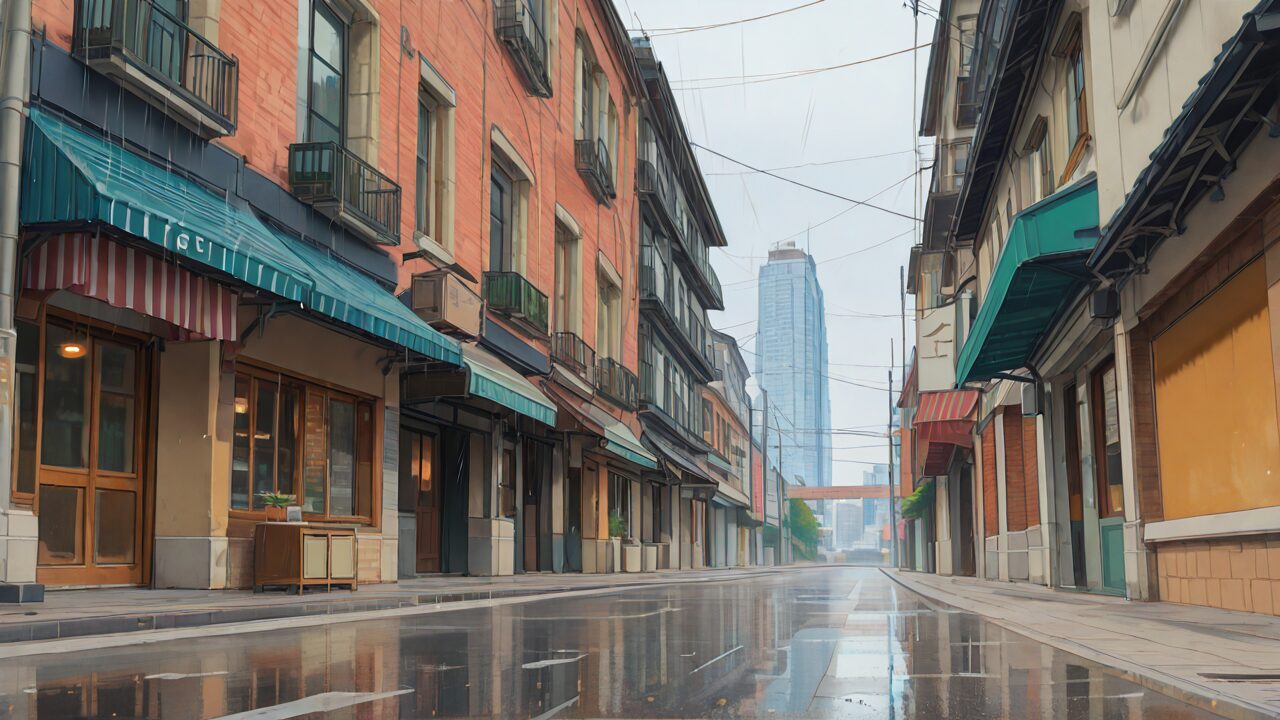 街・ビル・店舗のイラスト素材