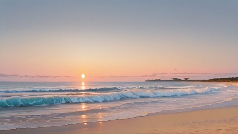 海・波・砂浜のイラスト素材｜商用利用可