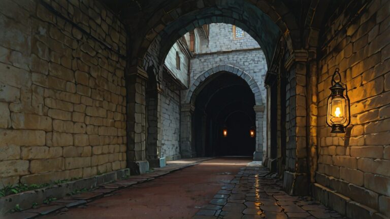 石垣・アーカイブ・ランプのイラスト素材｜商用利用可