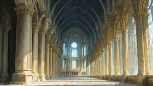 教会・柱・アーチのイラスト素材｜商用利用可