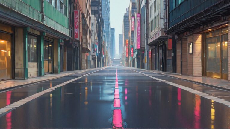 街・ビル・道路のイラスト素材｜商用利用可