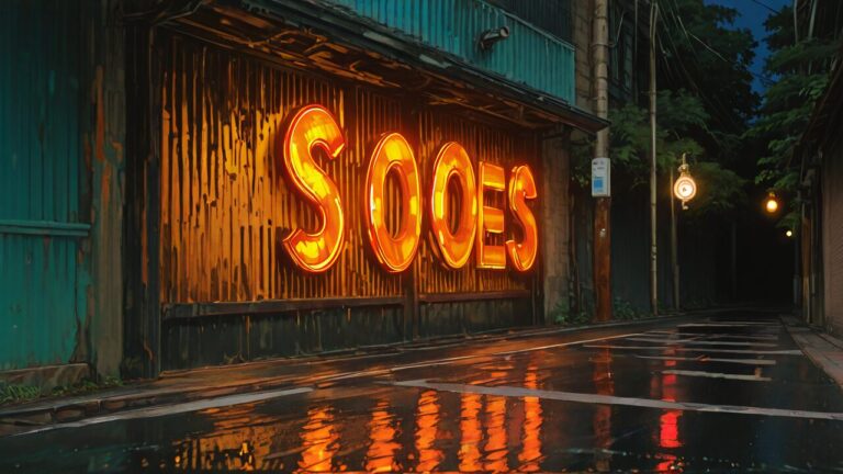 看板・店舗・夜間のイラスト素材｜商用利用可