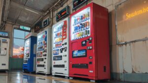 自動販売機・壁・窓のイラスト素材｜商用利用可