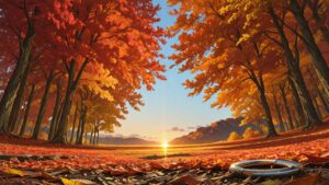 木・紅葉・山のイラスト素材｜商用利用可