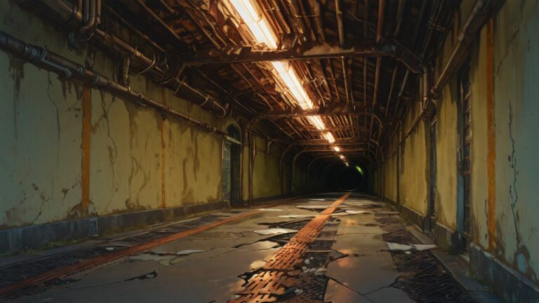 トンネル・床・パイプのイラスト素材｜商用利用可