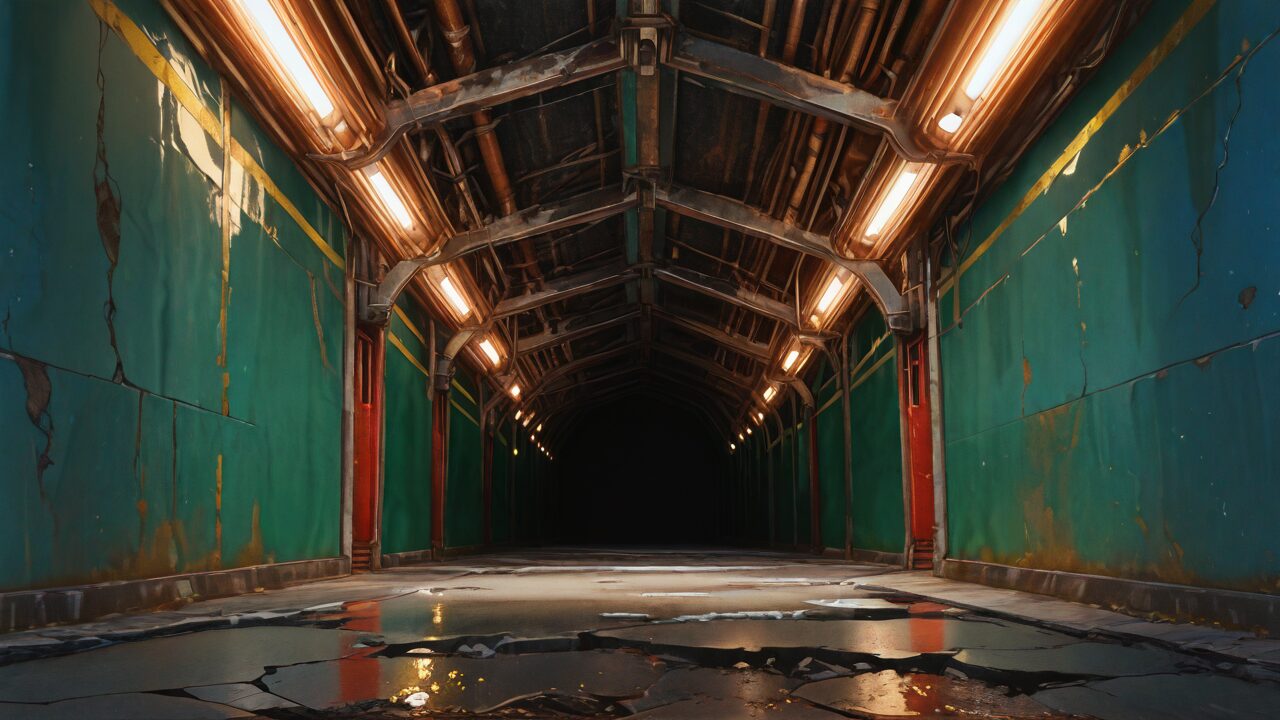 トンネル・壁・天井のイラスト素材