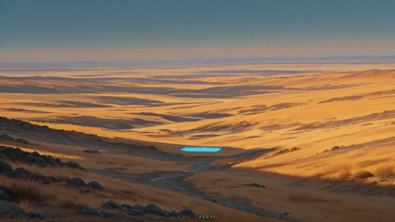 高原・草原・湖のイラスト素材｜商用利用可