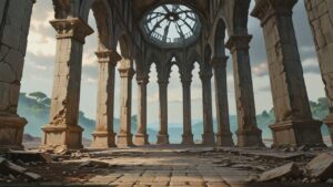 教会・石柱・遺跡のイラスト素材｜商用利用可