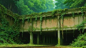 橋・木々・鉄道のイラスト素材｜商用利用可