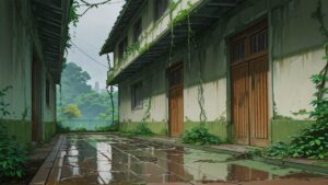 学校・庭・建物のイラスト素材｜商用利用可