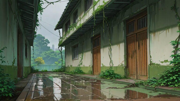 学校・庭・建物のイラスト素材｜商用利用可