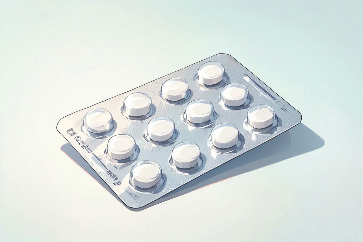 薬剤・アルミ箔・パッケージのイラスト素材