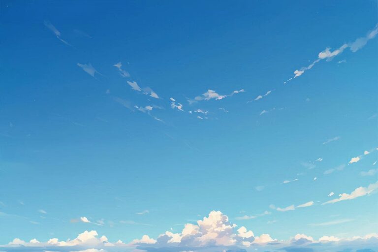 空・雲・青空のイラスト素材｜商用利用可