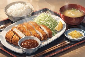 寿司・カレーライス・お茶のイラスト素材｜商用利用可