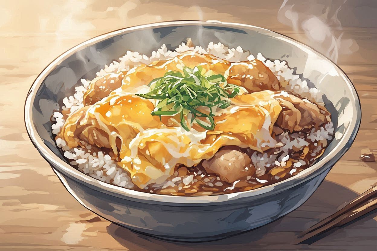 カレーライス・日本食・手描き料理のイラスト素材