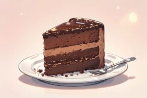 チョコケーキ・ケーキ・スイーツのイラスト素材｜商用利用可