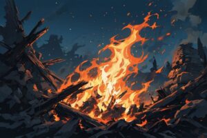 废墟・火焰・末日のイラスト素材｜商用利用可