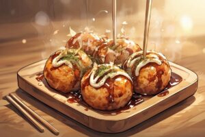 タコ焼き・和菓子・食事のイラスト素材｜商用利用可