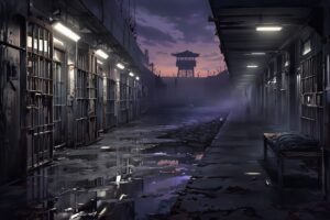 牢房・監獄・水たまりのイラスト素材｜商用利用可