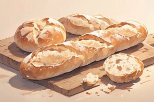 baguette・fresh bread・bakeryのイラスト素材｜商用利用可