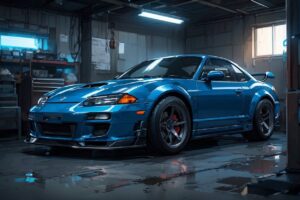 スローフォーク・カスタムカー・ガレージのイラスト素材｜商用利用可