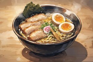 ラーメン・日本の料理・食欲そそるのイラスト素材｜商用利用可