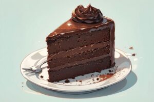 チョコレートケーキ・スイーツ・ケーキのイラスト素材｜商用利用可