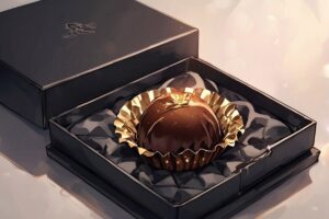 チョコレート・高級ギフト・ゴールドのイラスト素材｜商用利用可