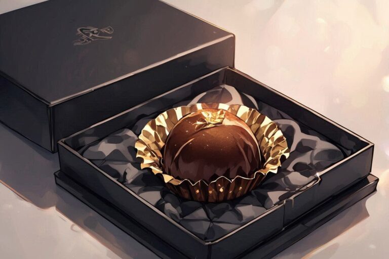 チョコレート・高級ギフト・ゴールドのイラスト素材｜商用利用可