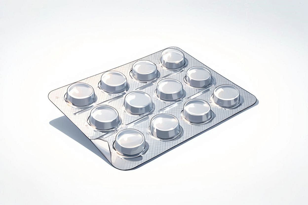 錠剤・パッケージ・アルミ箔のイラスト素材