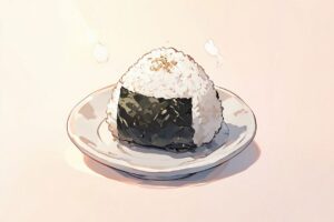 おにぎり・和食・手描きのイラスト素材｜商用利用可