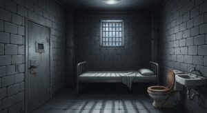 牢屋・監獄・暗いのイラスト素材｜商用利用可