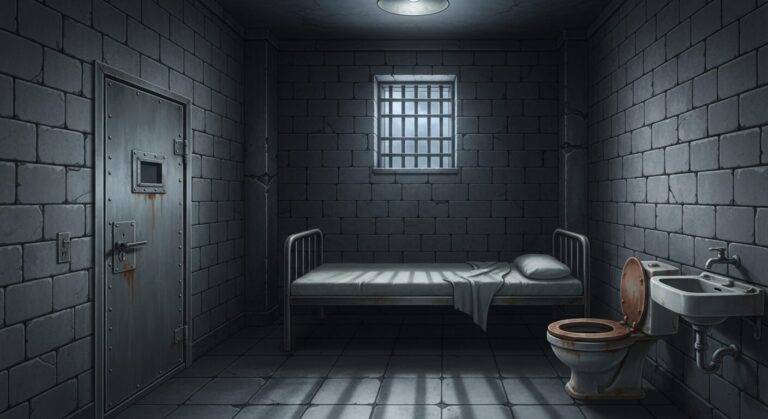 牢屋・監獄・暗いのイラスト素材｜商用利用可