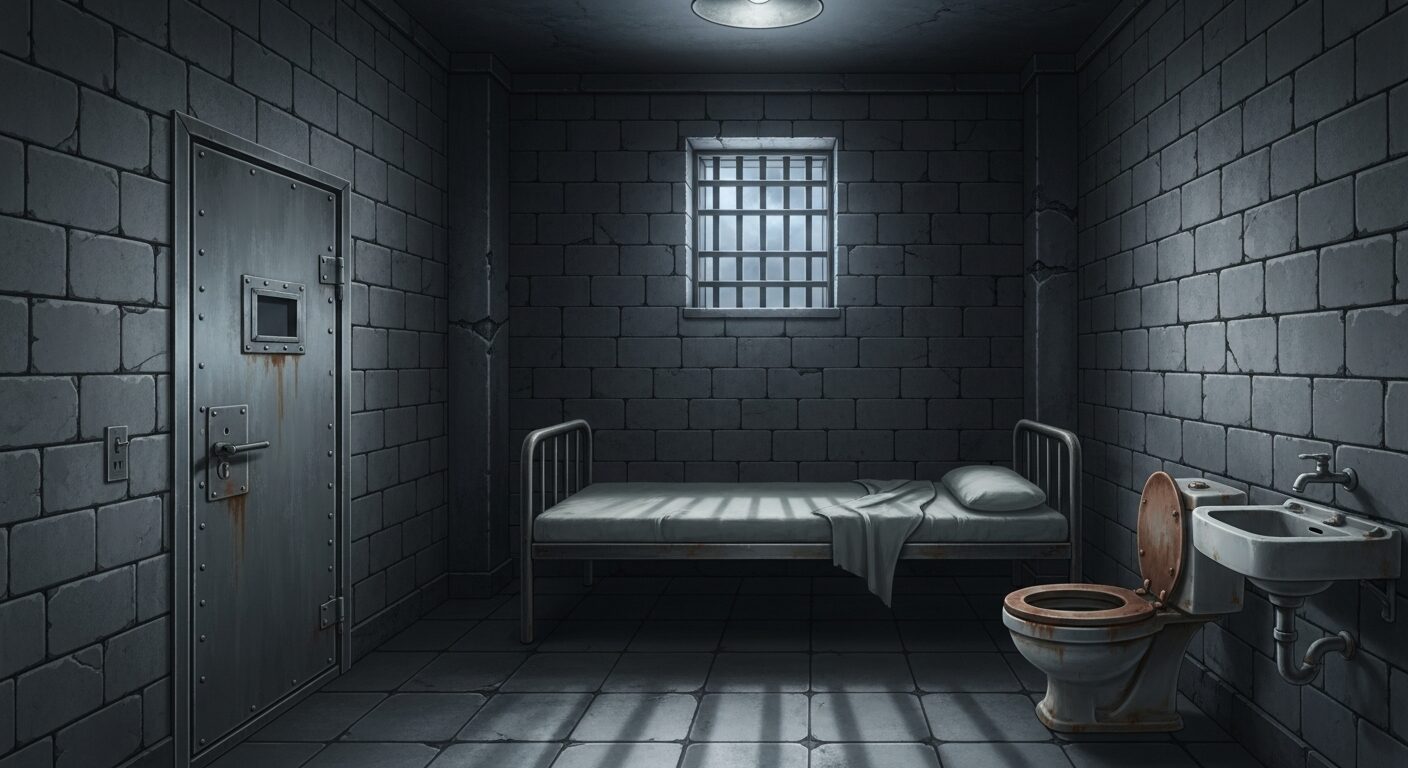 牢屋・監獄・暗いのイラスト素材