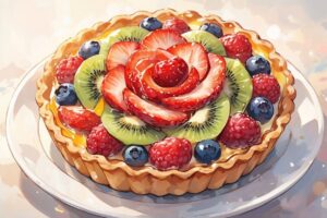 フルーツタルト・ベリー・スイーツのイラスト素材｜商用利用可