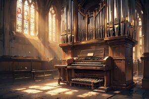 教会・オルゴール・ステンドグラスのイラスト素材｜商用利用可