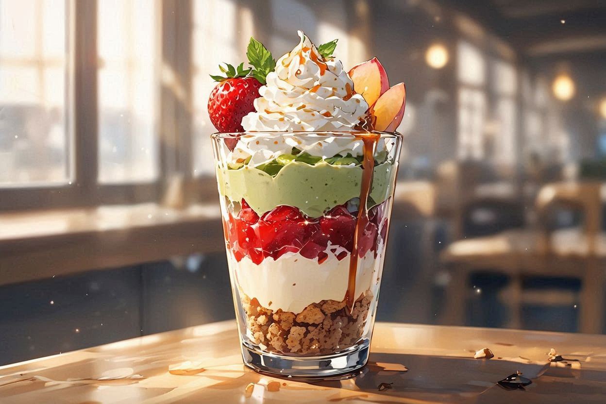 パフェ・デリシャス・フルーツのイラスト素材