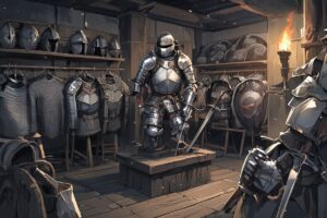 鎧・盾・部屋のイラスト素材｜商用利用可