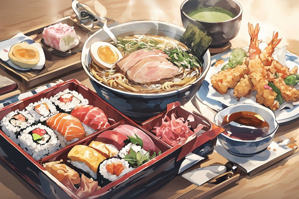 日本料理・食事・おつまみのイラスト素材