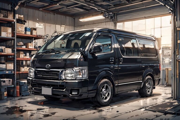 自動車・バン・工場内のイラスト素材｜商用利用可