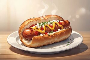 ホットドッグ・ステーキ・サンドイッチのイラスト素材｜商用利用可